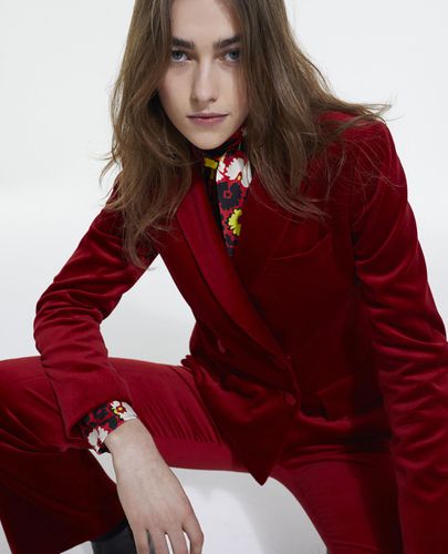 Red Velvet Suit Jacket - The Kooples - Modalova