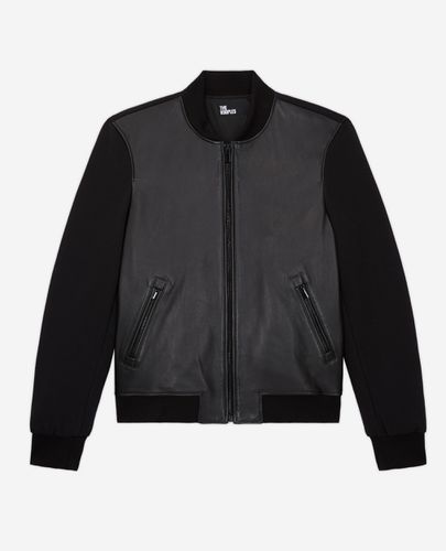 Black Leather Jacket - The Kooples - Modalova