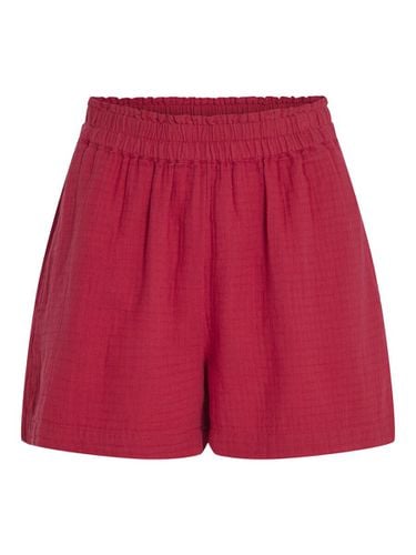 High Waist Cotton Shorts - Vila - Modalova