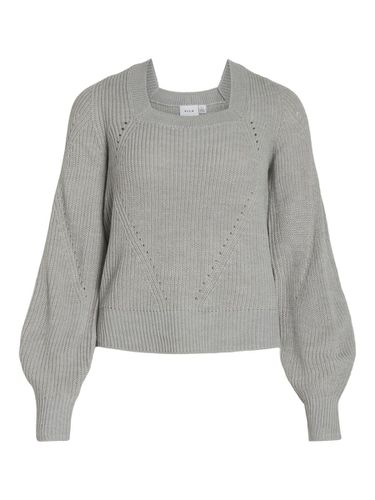 Square Neck Knitted Pullover - Vila - Modalova