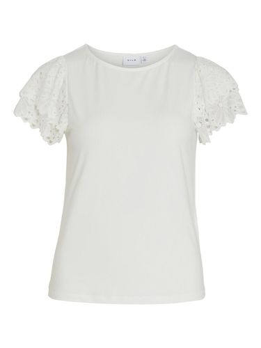 Frill Short Sleeved Top - Vila - Modalova