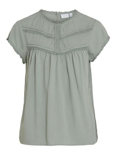 Detailed Short Sleeved Top - Vila - Modalova