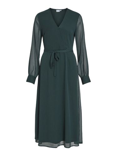 Long Sleeved Midi Dress - Vila - Modalova