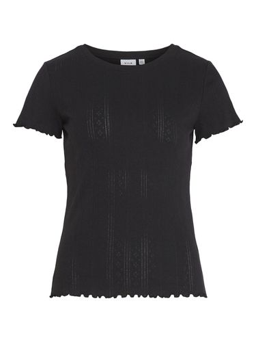 Round Neck Short Sleeved Top - Vila - Modalova