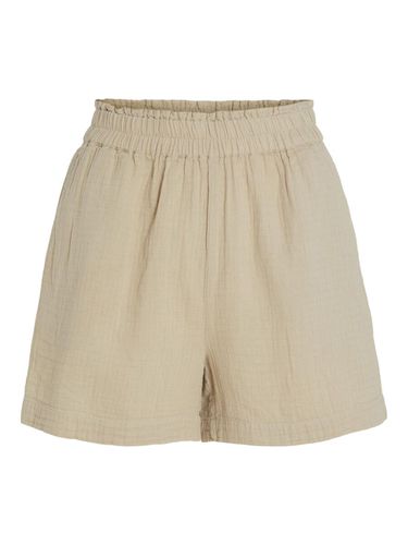 High Waist Cotton Shorts - Vila - Modalova