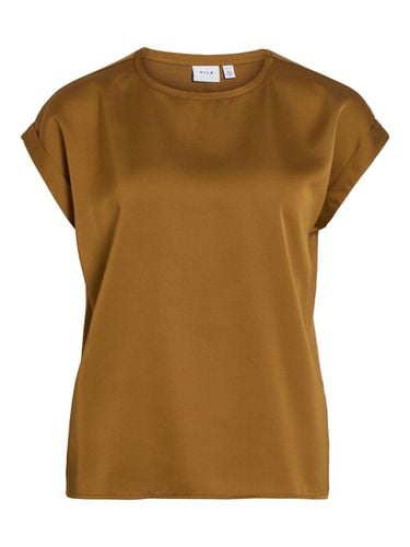 Round Neck Short Sleeved Top - Vila - Modalova