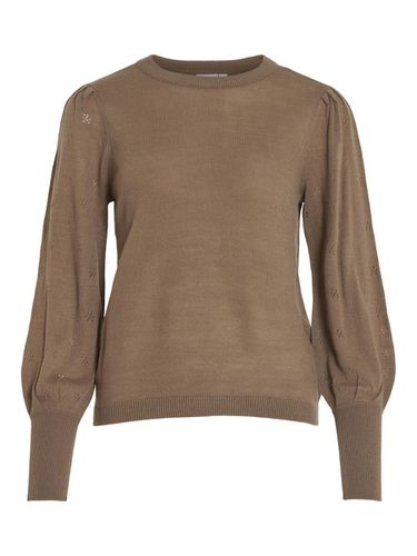 Round Neck Knitted Pullover - Vila - Modalova