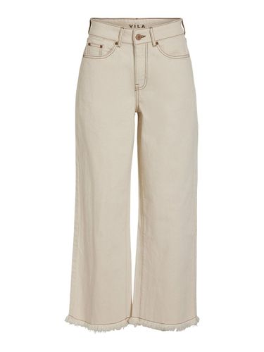 Cropped High Waisted Jeans - Vila - Modalova