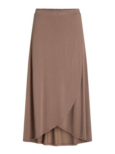 Wrap Style Midi Skirt - Vila - Modalova