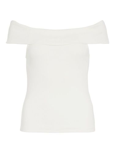 Ribbed Off-shoulder Top - Vila - Modalova