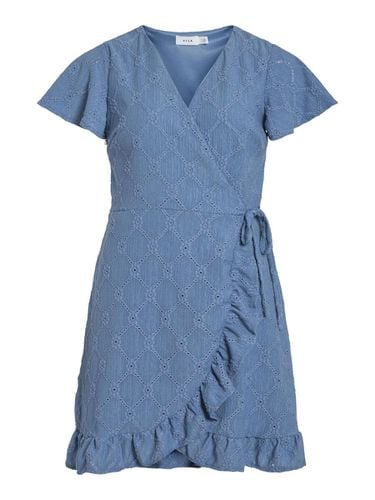 Short Sleeved Wrap Dress - Vila - Modalova