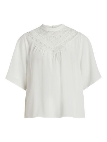 Encaje Blusa De Manga Corta - Vila - Modalova