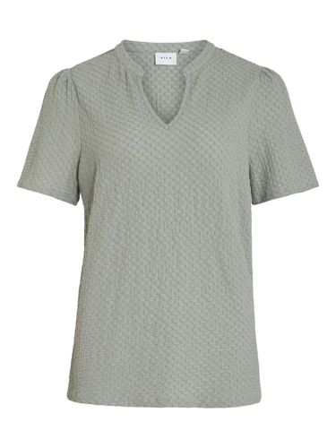 V-neck Short Sleeved Top - Vila - Modalova