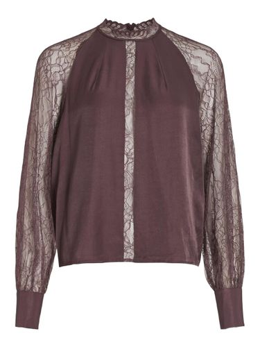 Lace Long Sleeved Blouse - Vila - Modalova