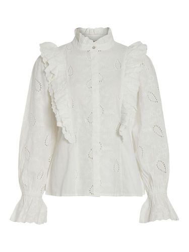 Detailed Cotton Shirt - Vila - Modalova