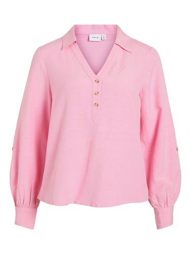 Buttoned Long Sleeved Blouse - Vila - Modalova