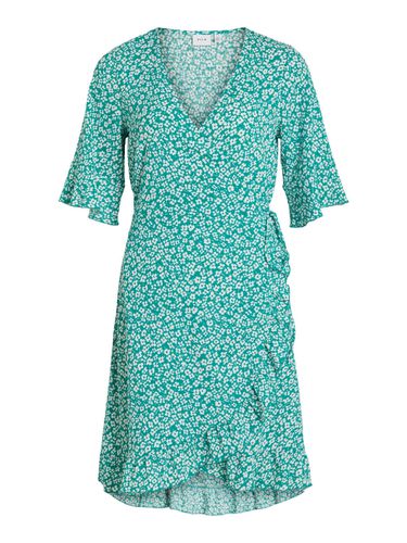 Short-sleeved Wrap Dress - Vila - Modalova