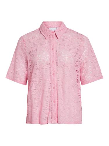 Encaje Camisa De Manga Corta - Vila - Modalova