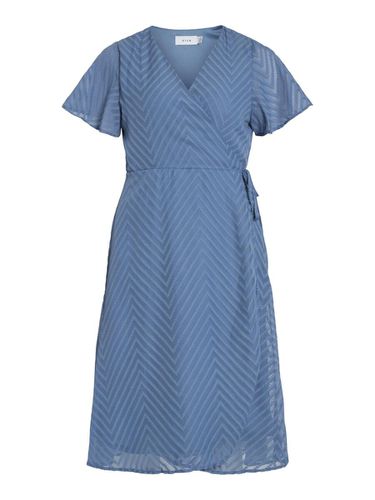 Petite - Midi Vestido Envolvente - Vila - Modalova