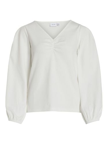 Long Sleeved V-neck Blouse - Vila - Modalova