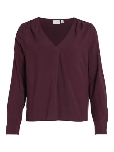 Long Sleeve V-neck Blouse - Vila - Modalova