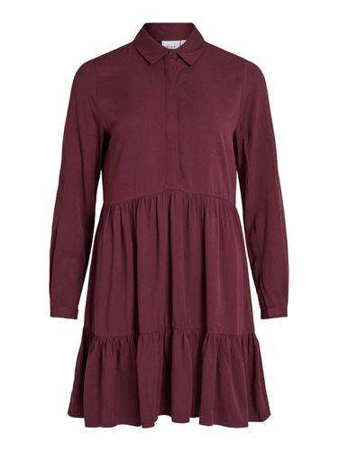 Long Sleeved Shirt Dress - Vila - Modalova