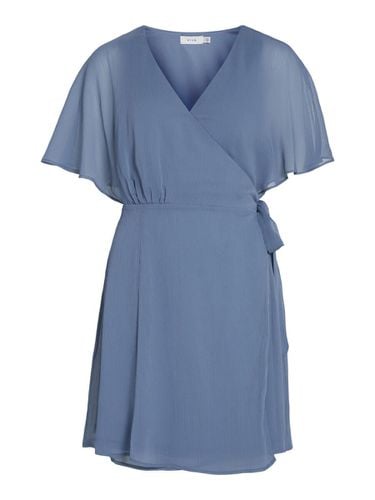 Short Sleeved Wrap Dress - Vila - Modalova