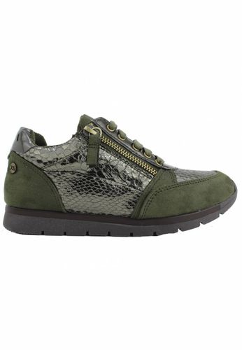 Sneaker deportiva kaki cremallera cordones - Xti - Modalova