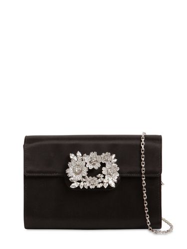 Bouquet Embellished Satin Clutch - ROGER VIVIER - Modalova