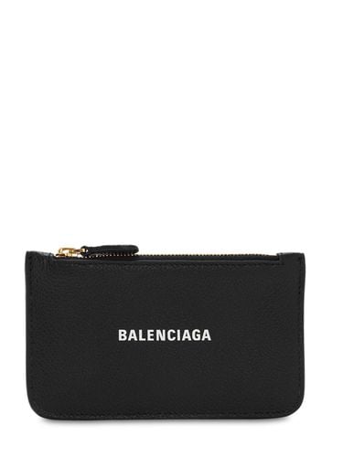 Porta Carte Di Credito In Pelle Martellata Con Zip - BALENCIAGA - Modalova