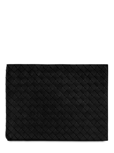 Large Intrecciato 1.5 Leather Zip Pouch - BOTTEGA VENETA - Modalova