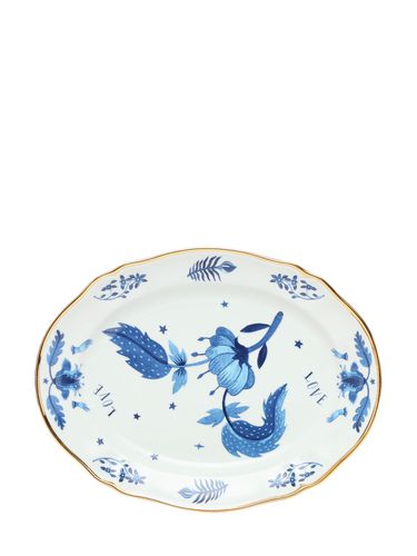 Plato Ovalado Blue Floral - BITOSSI HOME - Modalova