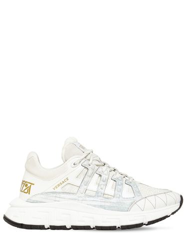 Mm Hohe Sneakers Mit Tri Greca-logo-print - VERSACE - Modalova