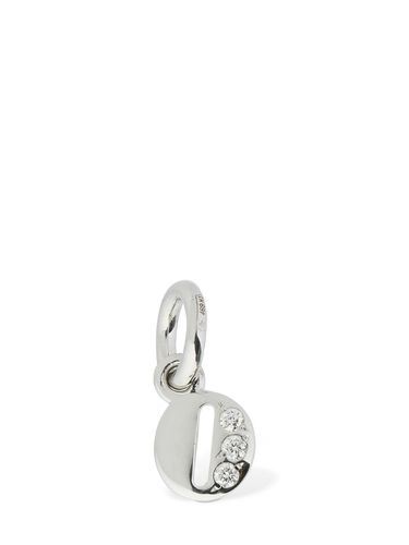 Kt White Gold O Charm W/ Diamonds - DODO - Modalova