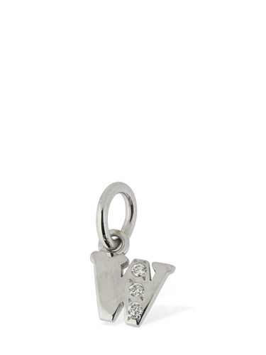 Kt White Gold W Charm W/ Diamonds - DODO - Modalova