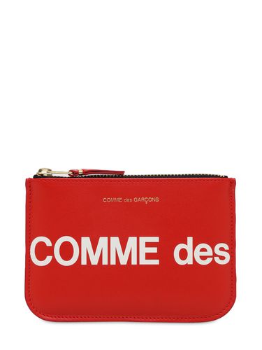 Lederbrieftasche Mit Logo - COMME DES GARÇONS WALLET - Modalova