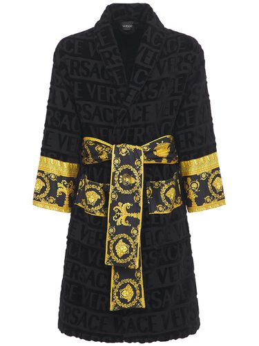 Accappatoio Barocco & Robe In Cotone - VERSACE - Modalova