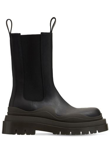 Mm Hohe Beatlestiefel Aus Leder „tire“ - BOTTEGA VENETA - Modalova