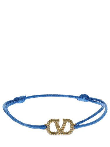 Bracciale Regolabile Slim Fit Crystal Vlogo - VALENTINO GARAVANI - Modalova