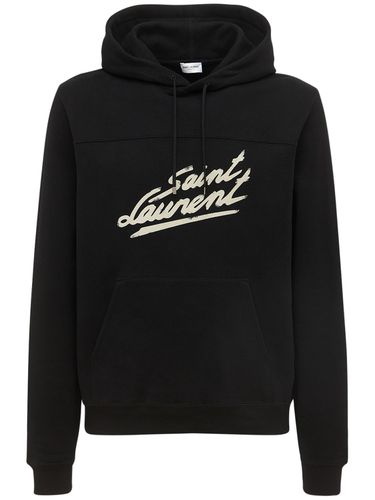 S Signature Logo Sweatshirt Hoodie - SAINT LAURENT - Modalova