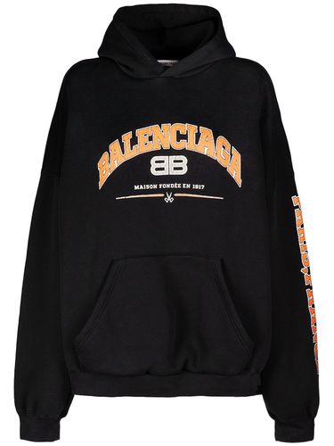 Sudadera Maison De Algodón Con Capucha - BALENCIAGA - Modalova