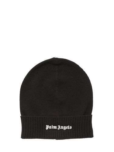 Beaniemütze Aus Baumwolle Mit Logo - PALM ANGELS - Modalova