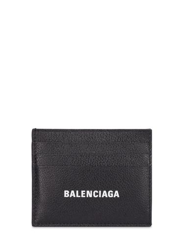 Logo Leather Card Holder - BALENCIAGA - Modalova