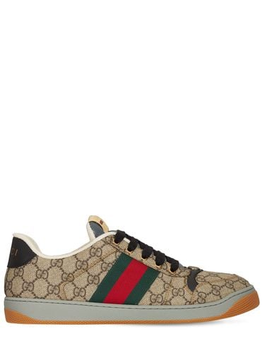 Screener Gg Supreme Canvas Sneakers - GUCCI - Modalova