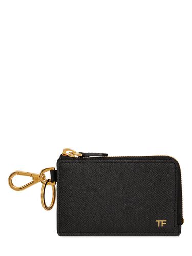 Porta Carte Di Credito In Pelle Con Logo - TOM FORD - Modalova