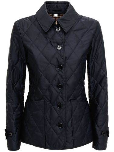 Chaqueta "fernleigh" Nylon Acolchado Con Botones - BURBERRY - Modalova