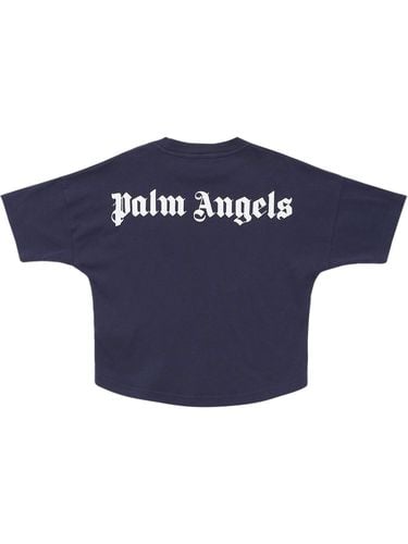 T-shirt Aus Baumwolljersey Mit Logodruck - PALM ANGELS - Modalova