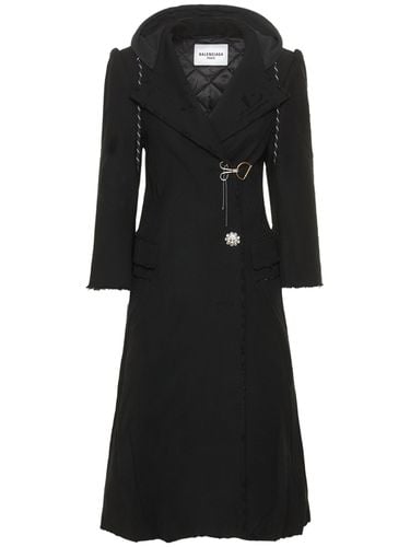 Technical Stretch Gabardine Coat - BALENCIAGA - Modalova