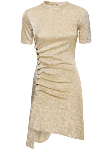 Shiny Viscose Blend Jersey Mini Dress - RABANNE - Modalova