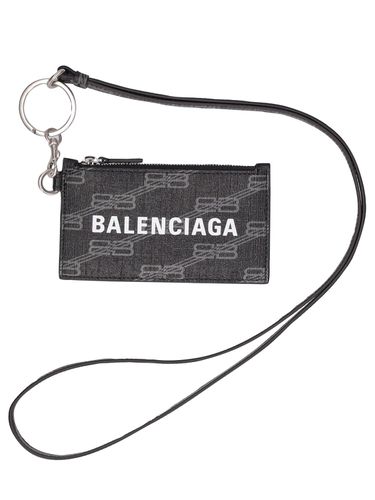 Porta Carte In Similpelle Con Portachiavi - BALENCIAGA - Modalova